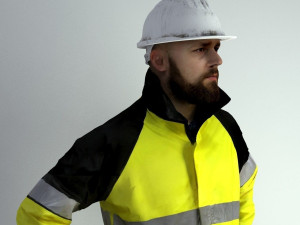 Man Worker Safety 3D Модель