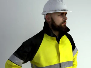 Man Worker Safety 3D Model