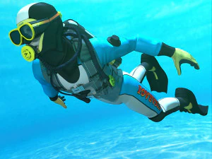 다이버 - 드라이슈트 3D 모델