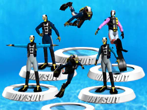 Diver - Dry Suit 3D Model