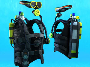 Diver - Dry Suit 3D Model