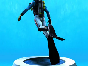 Diver - Dry Suit 3D Model