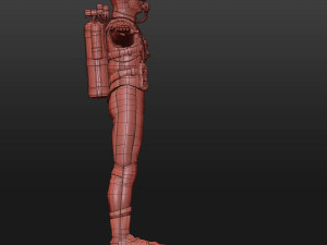 Diver - Dry Suit Modelo 3D