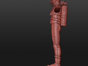 Diver - Dry Suit Modelo 3D