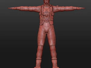 Diver - Dry Suit 3D Model