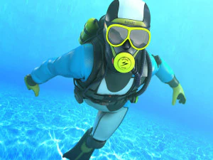 Diver - Dry Suit 3D Model