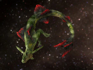 레이콰자의 실제 생활 3D 모델