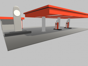 indian petrol pump 3dmodel 3D मॉडल
