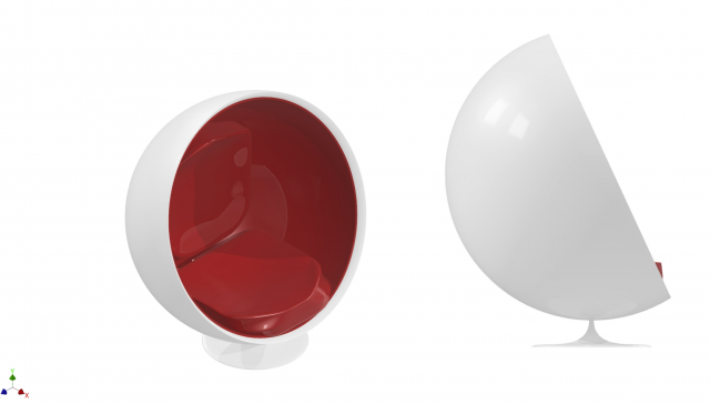 modern chair seating outdoor indoor 3D Model .c4d .max .obj .3ds .fbx .stl .blend