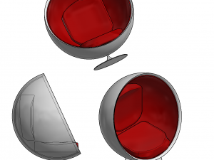 modern chair seating outdoor indoor 3D Model