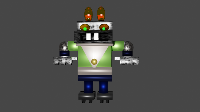 robot bunny from ussr cartoon nu pogodi Modello 3D .c4d .max .obj .3ds .fbx .stl .blend 