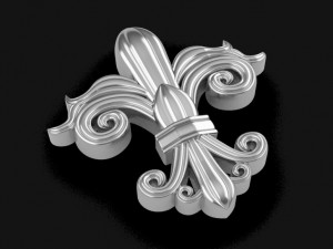 fleur de lis Modello 3D