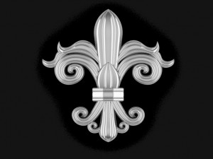fleur de lis 3D Модель