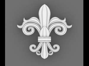 fleur de lis 3D Модель