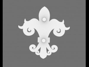 fleur de lis 3D Модель