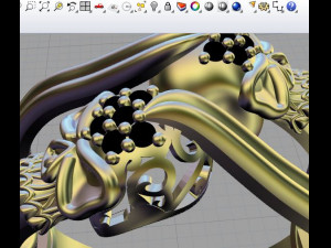 skull ring 3Dモデル
