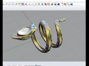 snake ring 3D Print Model