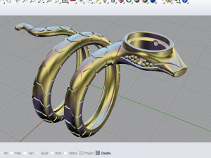 snake ring Modelo de impresión 3D
