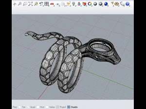 snake ring 3D Print Model