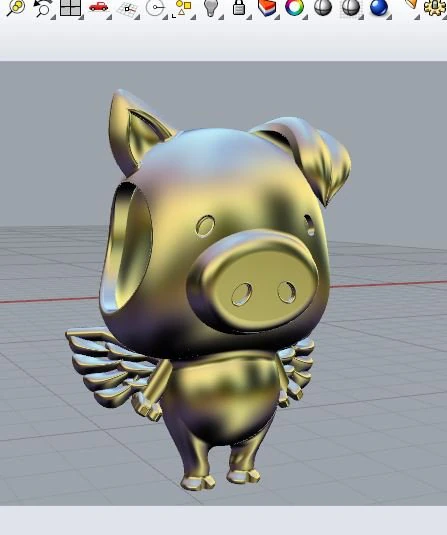 Piggy pandora 3D Print Model .c4d .max .obj .3ds .fbx .stl .blend 