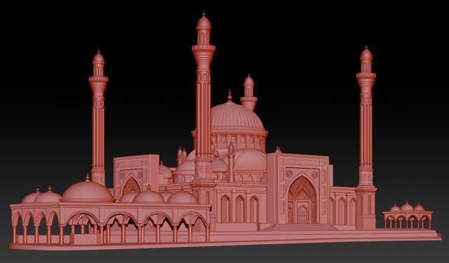 pride of muslims basrelief 3D-Modell .c4d .max .obj .3ds .fbx .stl .blend 