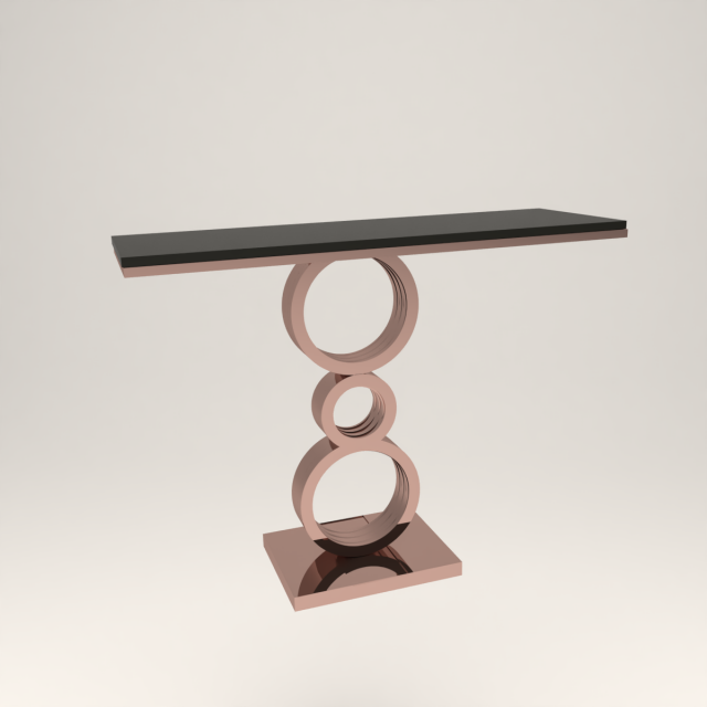copper with black modern console Model 3D .c4d .max .obj .3ds .fbx .stl .blend 