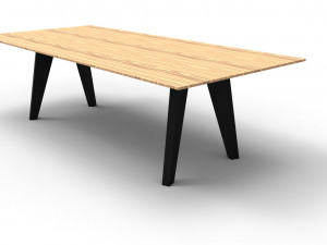 dining room table Modello 3D