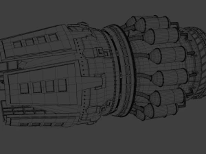silnik odrzutowy Model 3D