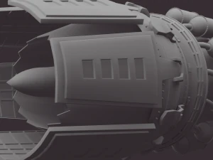 silnik odrzutowy Model 3D