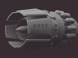 silnik odrzutowy Model 3D