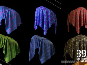 39 patterned fabric materialvol2 sbsar spsm CG Textures