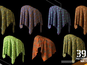 39 patterned fabric materialvol2 sbsar spsm CG Textures