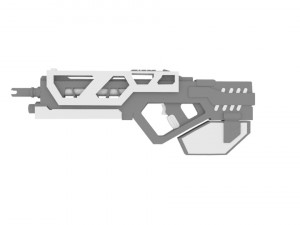 Low poly rifle 3D 模型