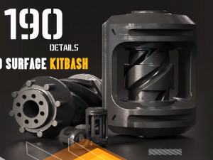 Hard Surface KITBASH190 DETAILS 3D 模型