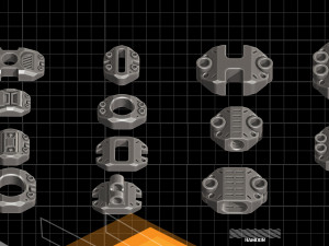 Hard Surface KITBASH190 DETAILS Model 3D