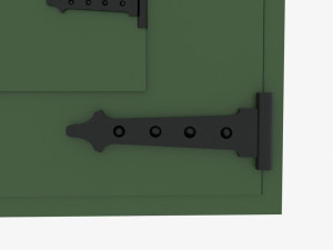 barn gates 3D Modell