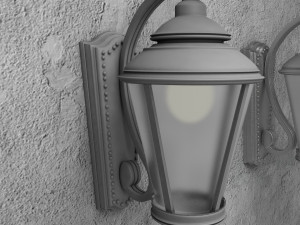 street wall lamp 3D Model