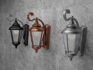 street wall lamp 3D Model