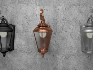 street wall lamp 3D Model