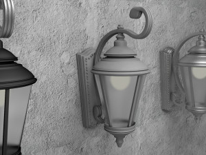 street wall lamp 3D Model