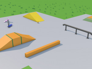 skatepark animate 3D 模型