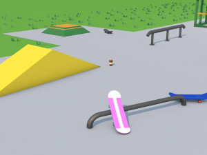 skatepark animate 3D 模型