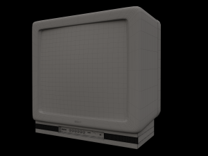 television 3D 模型