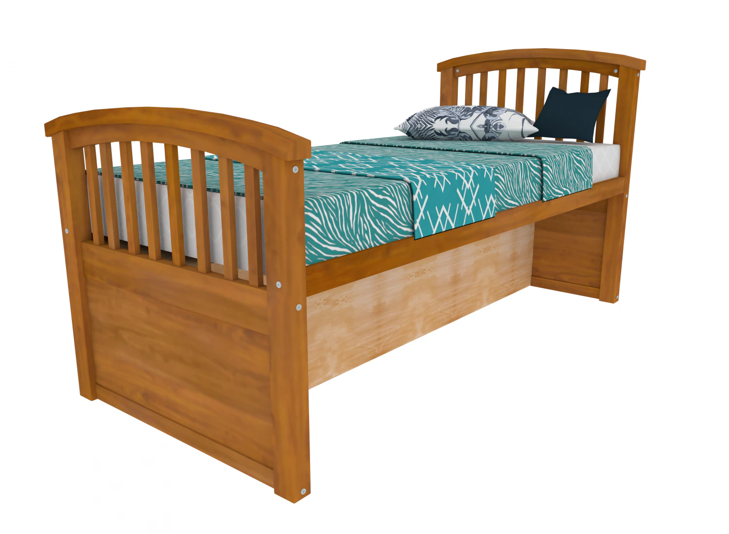 lowpoly bed 3D Model .c4d .max .obj .3ds .fbx .stl .blend 