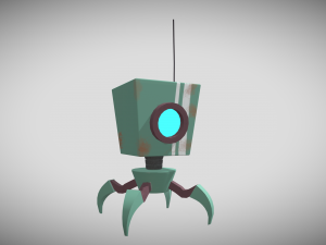 lowpoly robot 3D 모델