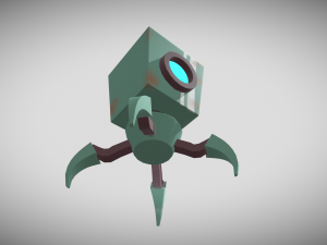 lowpoly robot 3D 모델