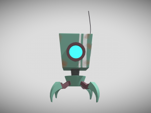 lowpoly robot 3D 모델