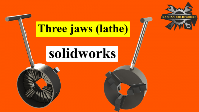 3 jaws lathe 3D Модель .c4d .max .obj .3ds .fbx .stl .blend