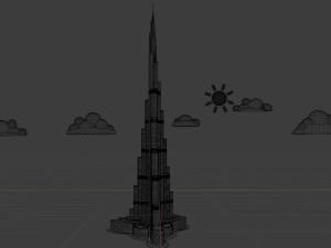 burj khalifa 3D Model