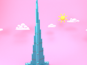 burj khalifa 3D Model